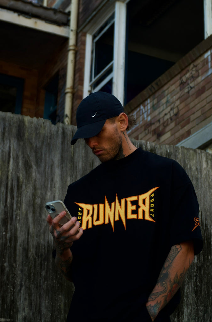 Bolt Tee - Black Fire