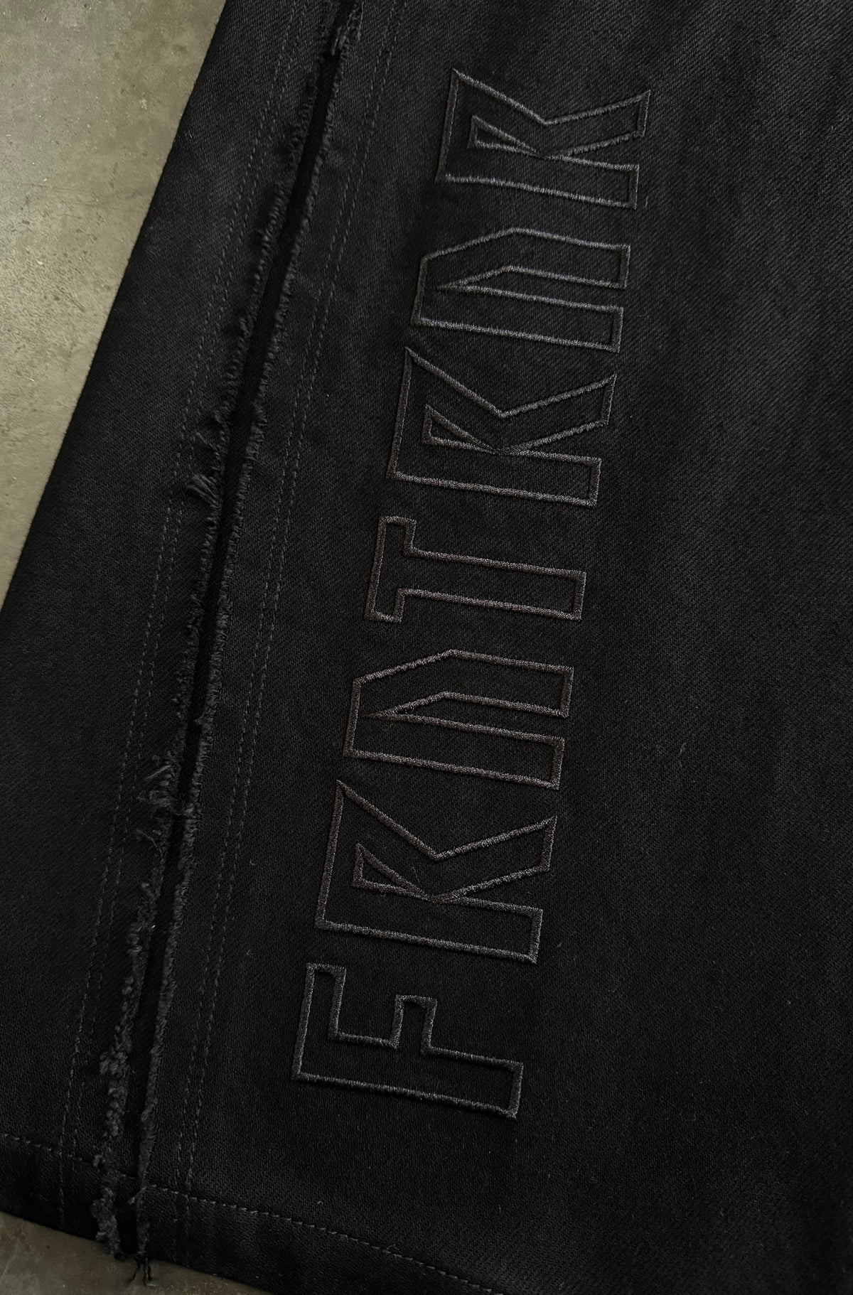 FRNTRNR Baggy Denim - Black - Hover