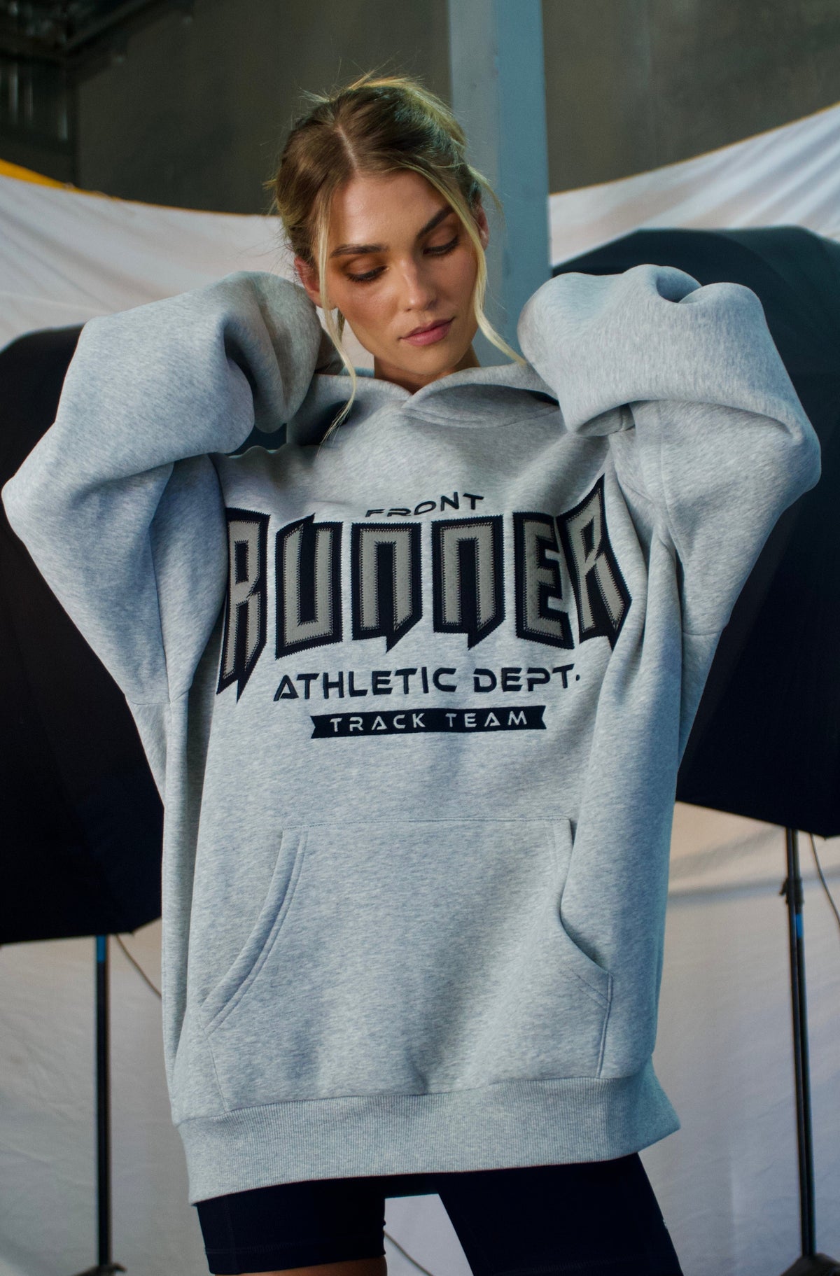 Viper Dept Hoodie - Grey Marle - Women