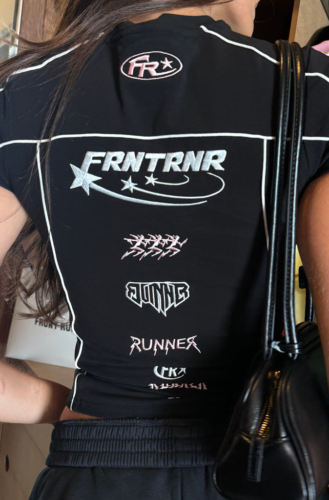 Impact Grid Nano Tee - Black Pink