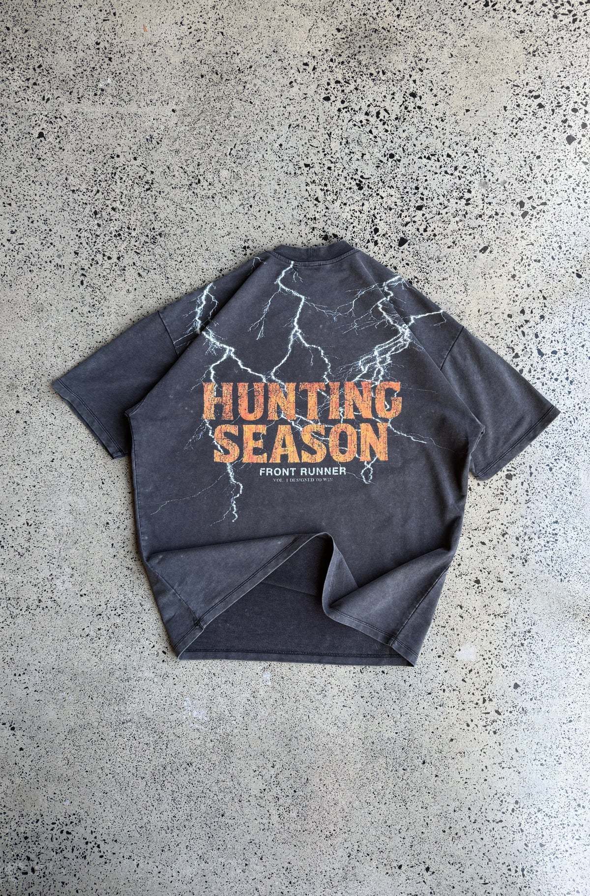 Season Tee - Washed Black - Hover