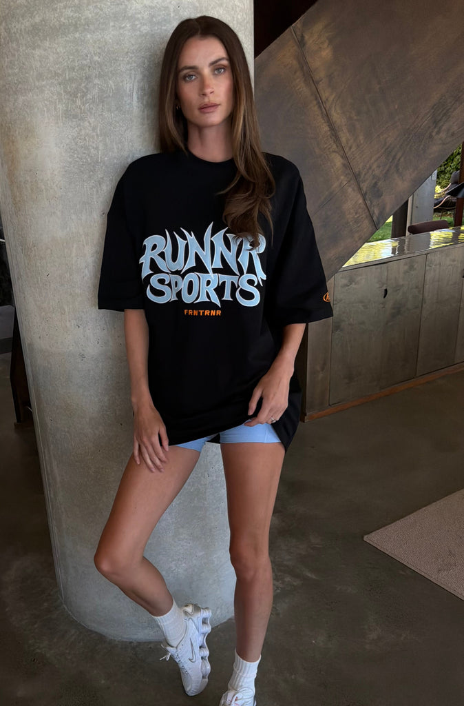 Runner Sports Tee Black [women]