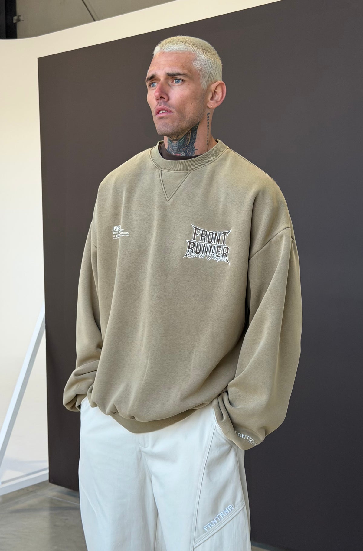 Collusion Crewneck Washed Tan [men]