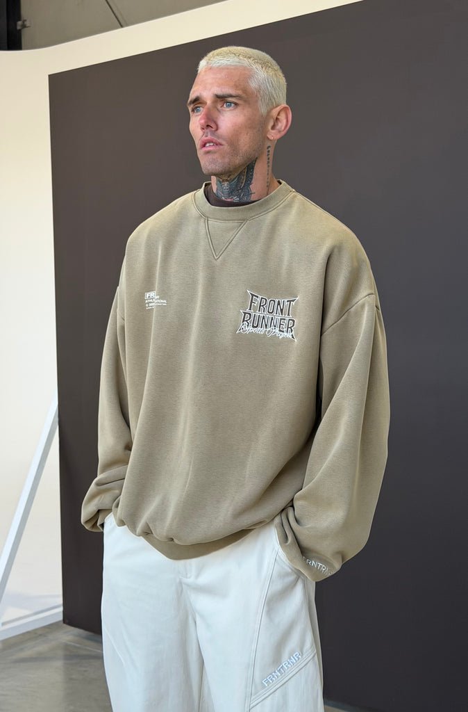 Collusion Crewneck Washed Tan