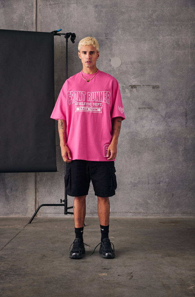 Athletic Department Tee - Flamingo