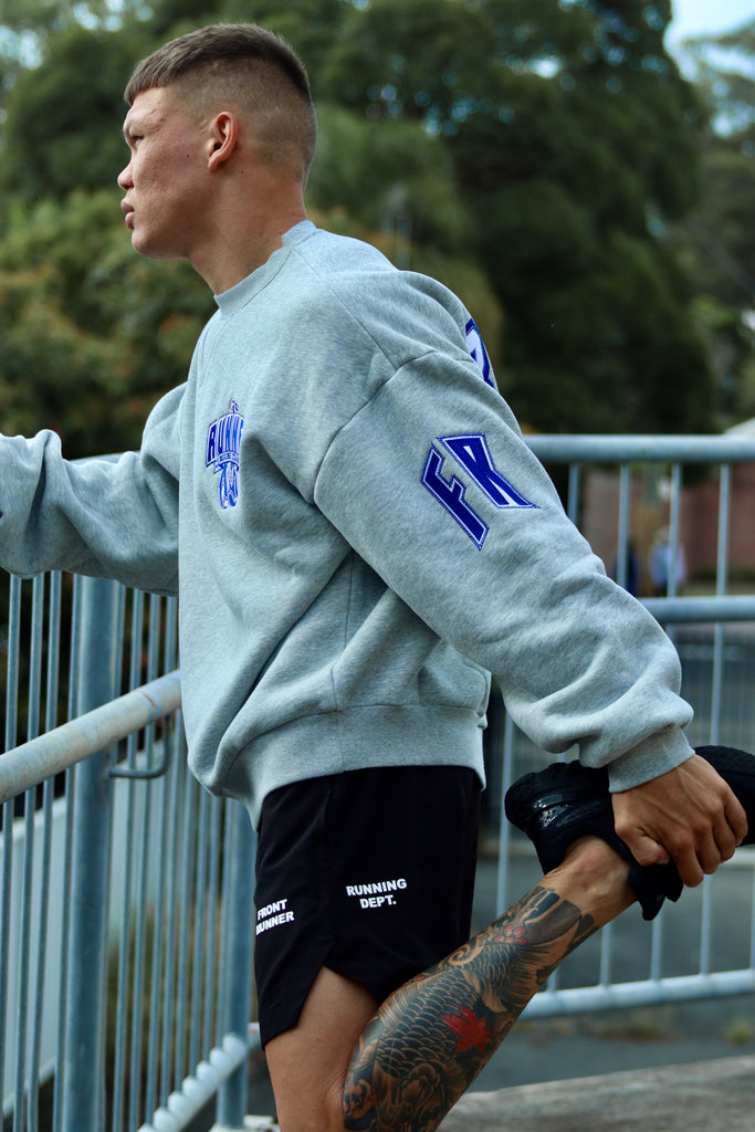 Ringside Crewneck - Grey Marle