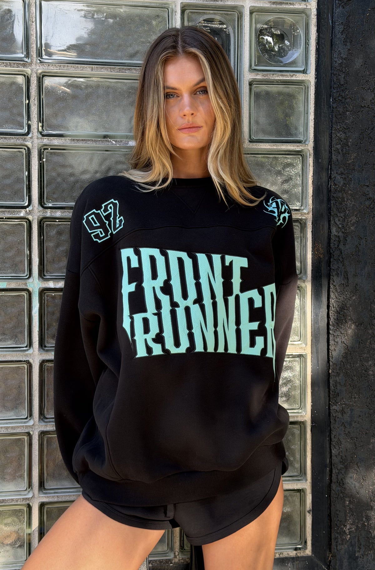 Pyro Crewneck - Black Tiffany - Women