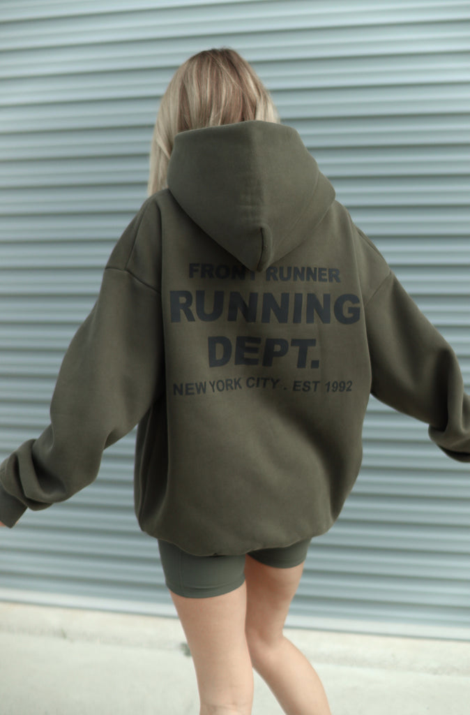 Running Dept Hoodie - Khaki