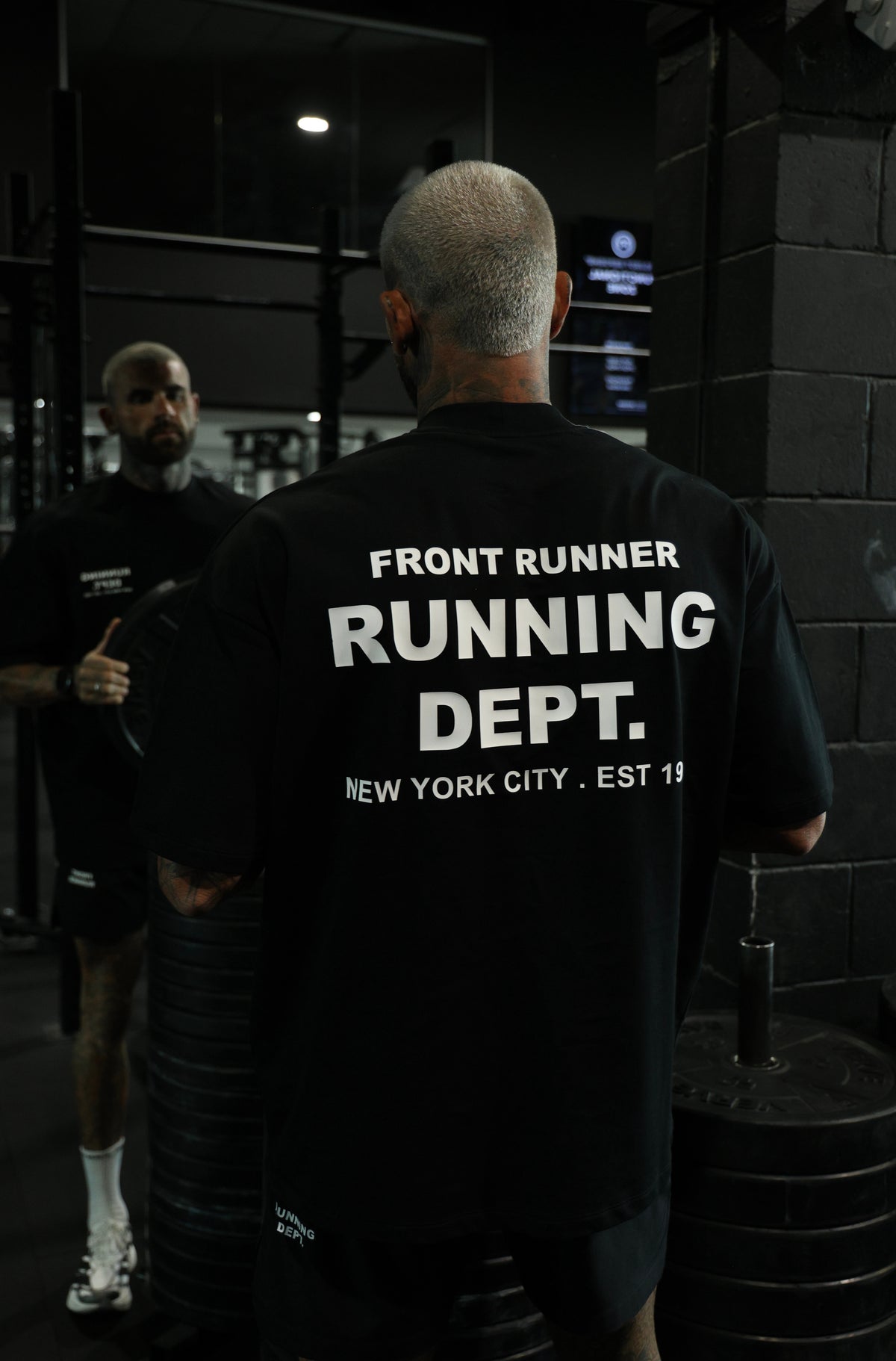Running Dept Tee Black/White [men]