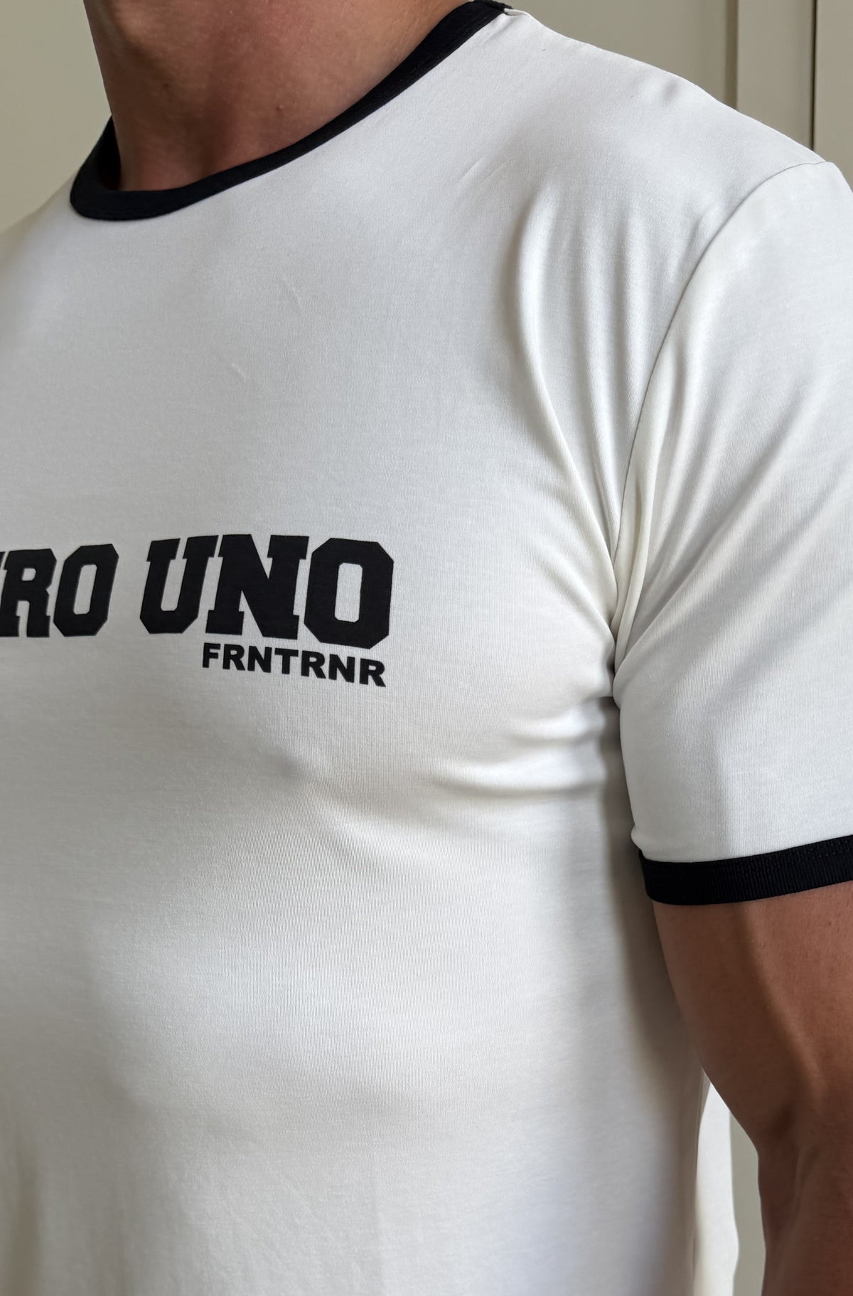 Numero Uno Fitted Ringer Tee White [men]