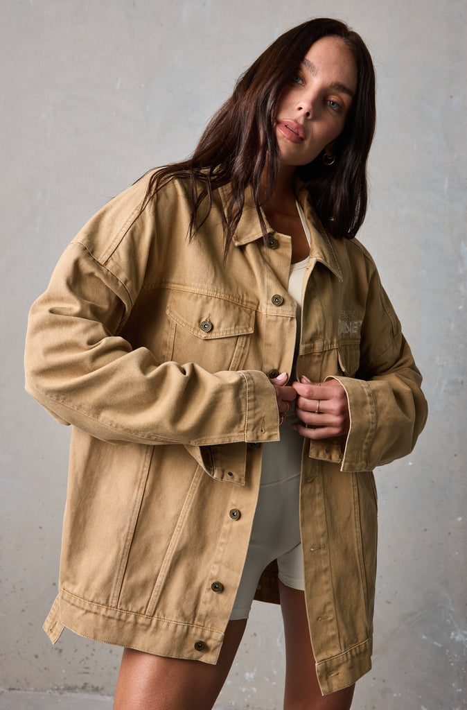 Viper Harlow Denim Jacket - Tan