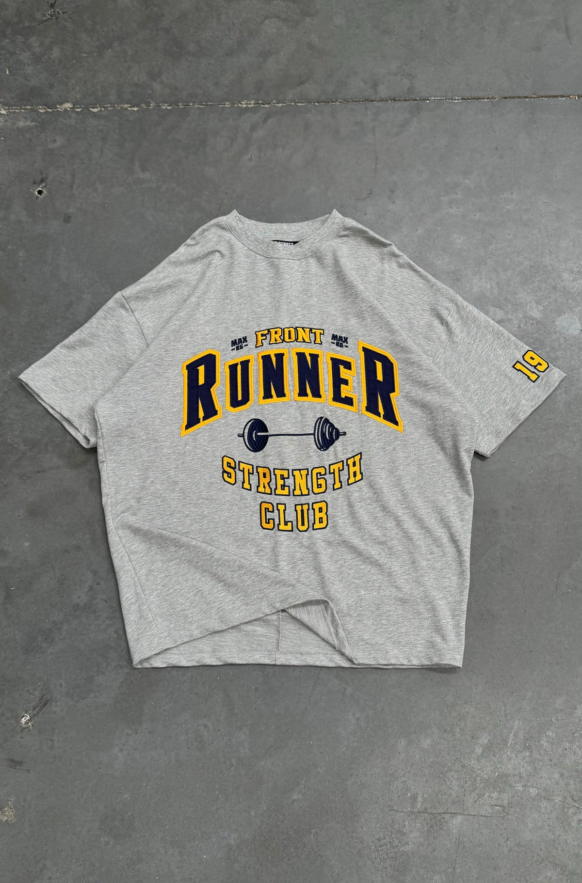 Strength Tee - Grey Marle - Hover