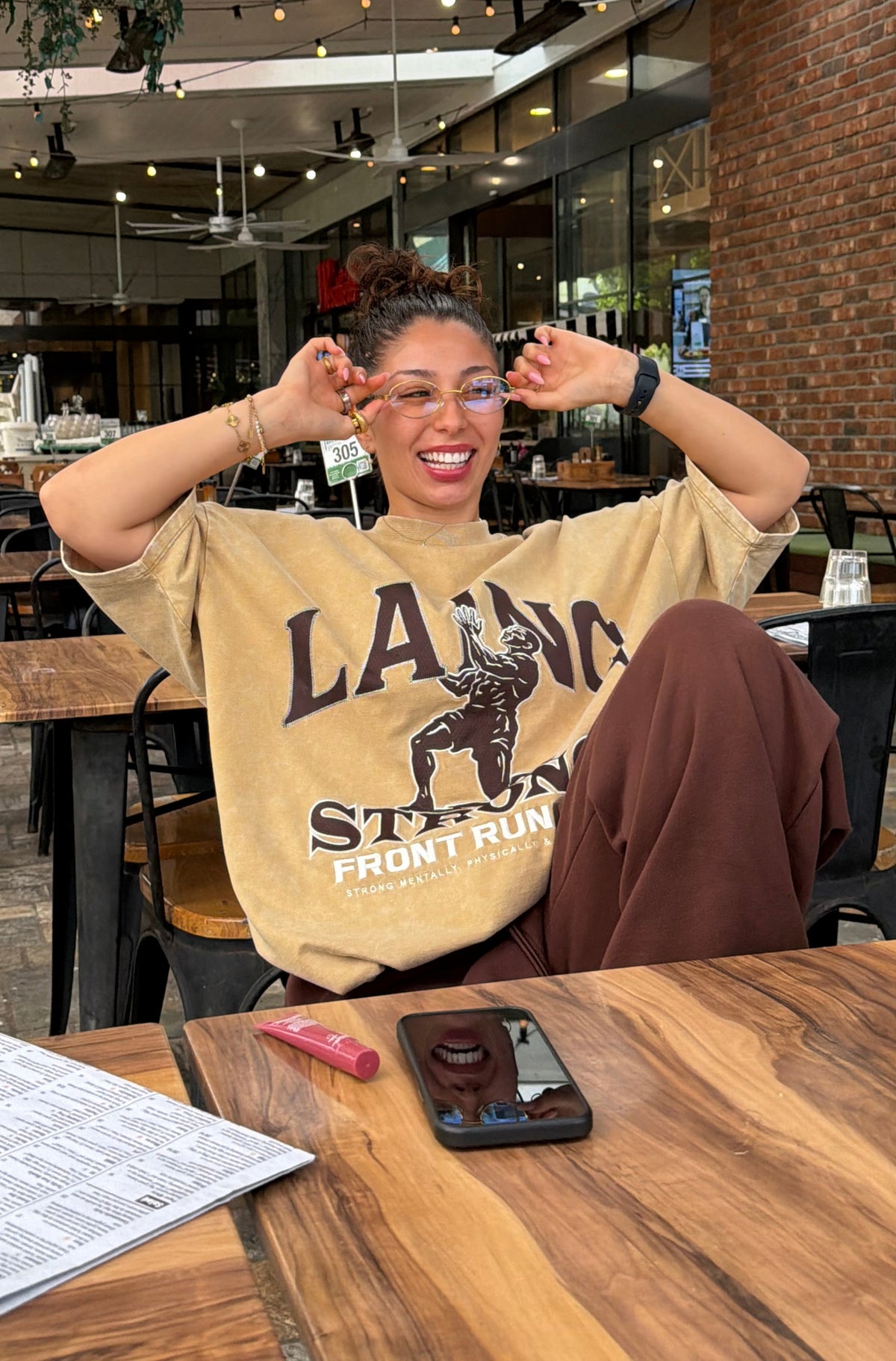 Strongman Legacy Tee Tan Wash [women]
