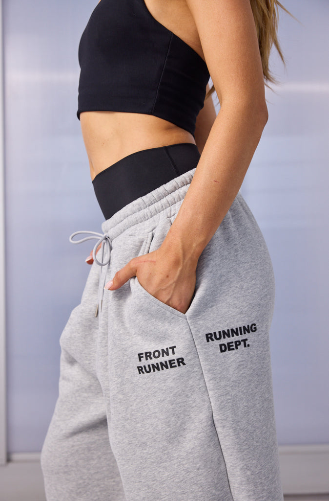 Running Dept. Barrel Leg Trackpant Grey Marle