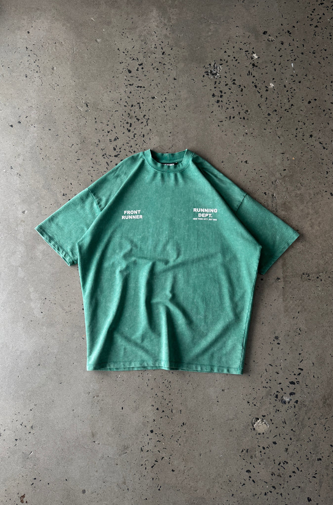 Running Dept Tee - Emerald Wash