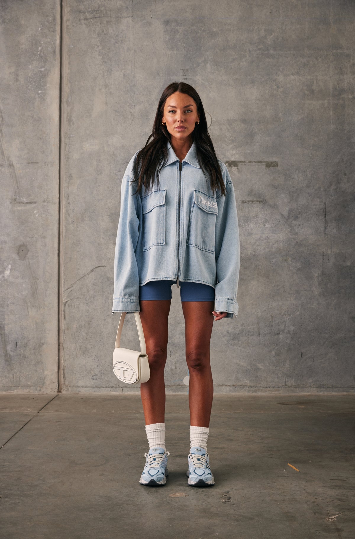 Viper Boxy Jacket - Ice Denim - Women
