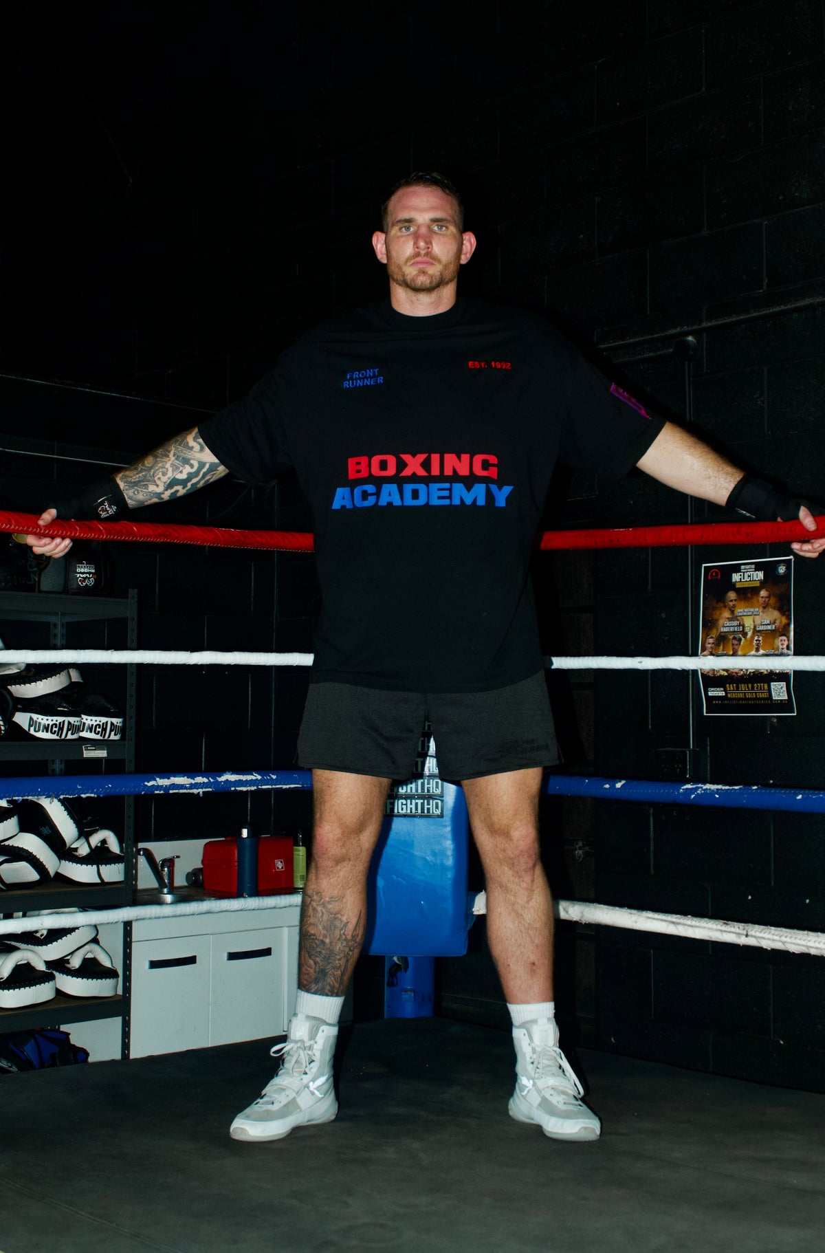 Boxing Academy Tee - Black - Men