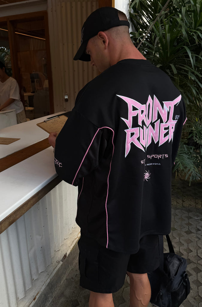 No Mercy Jersey - Black/Candy