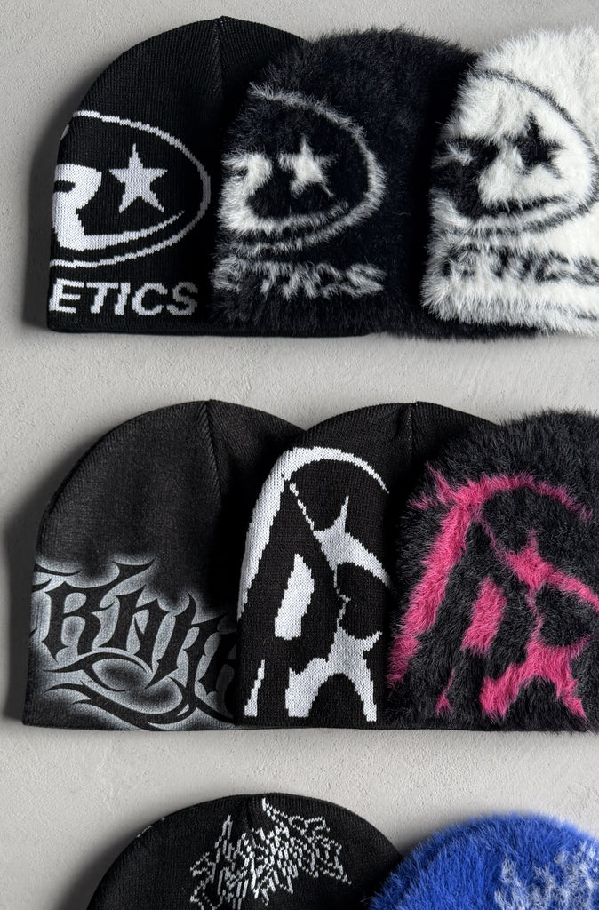 Resilience Skull Beanie Black