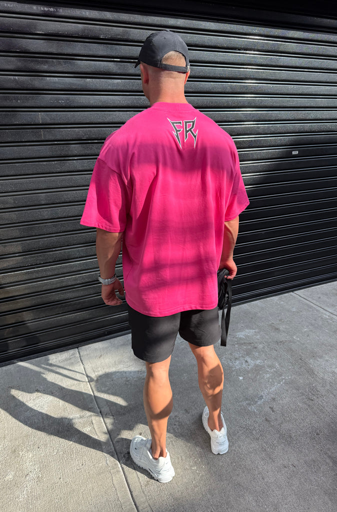 Heavy Medal Tee - Flamingo