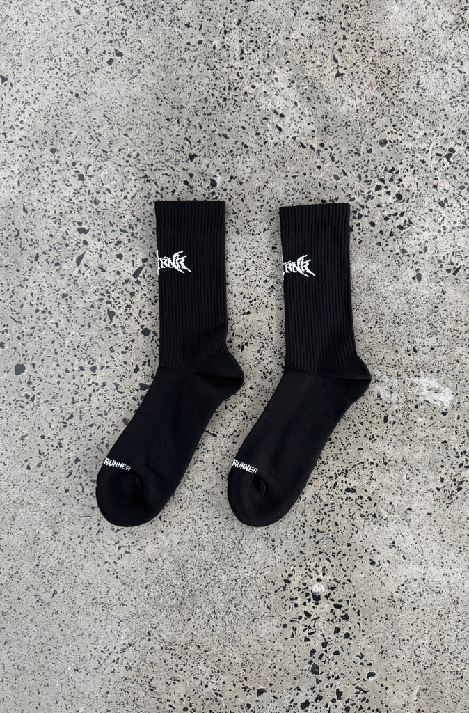 Dagger Socks 3pk - White/Black Flamingo/Black