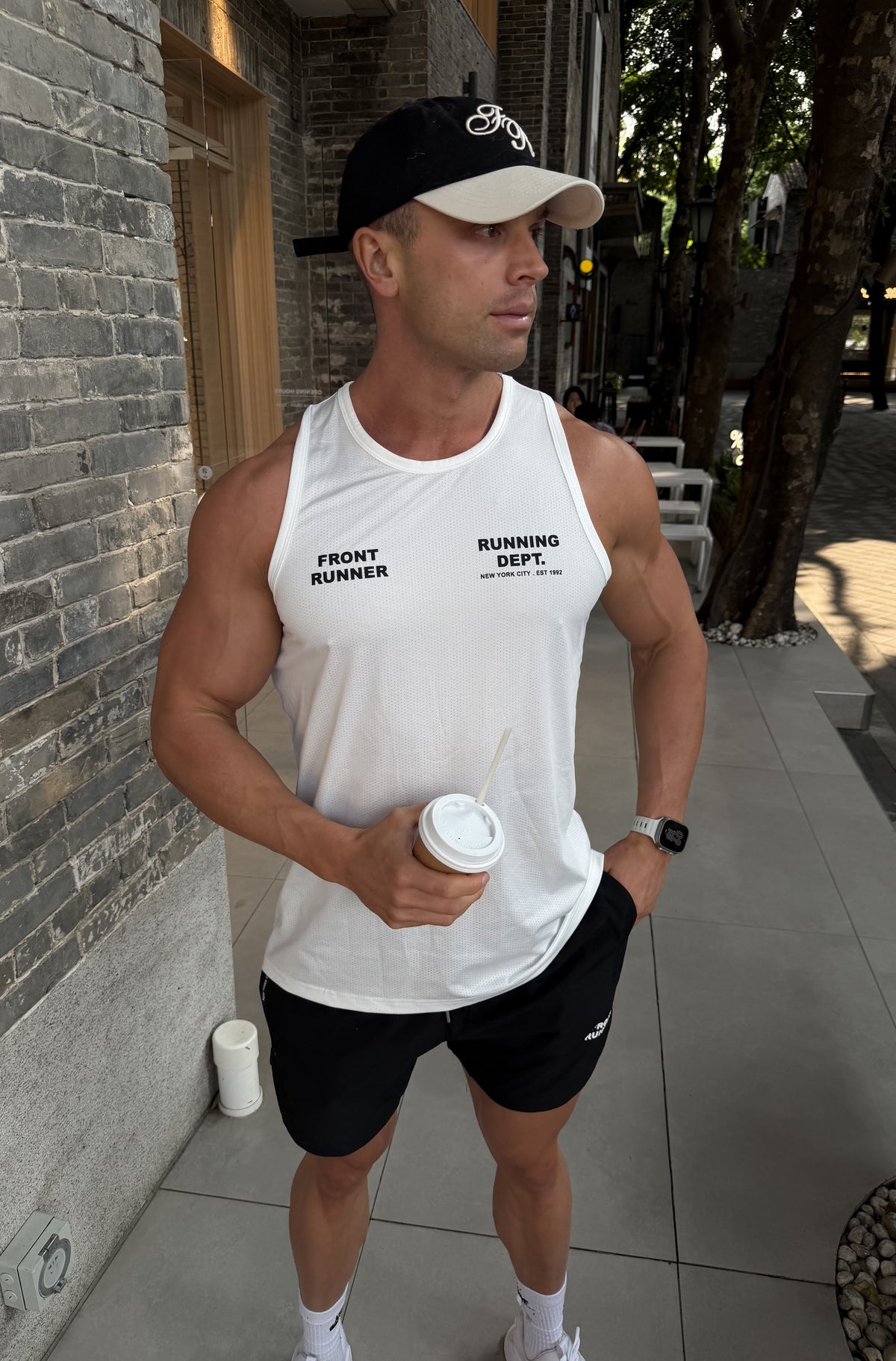 Running Dept Tech Singlet White [men]