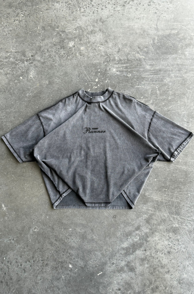 Boxy Reverse Tee - Black