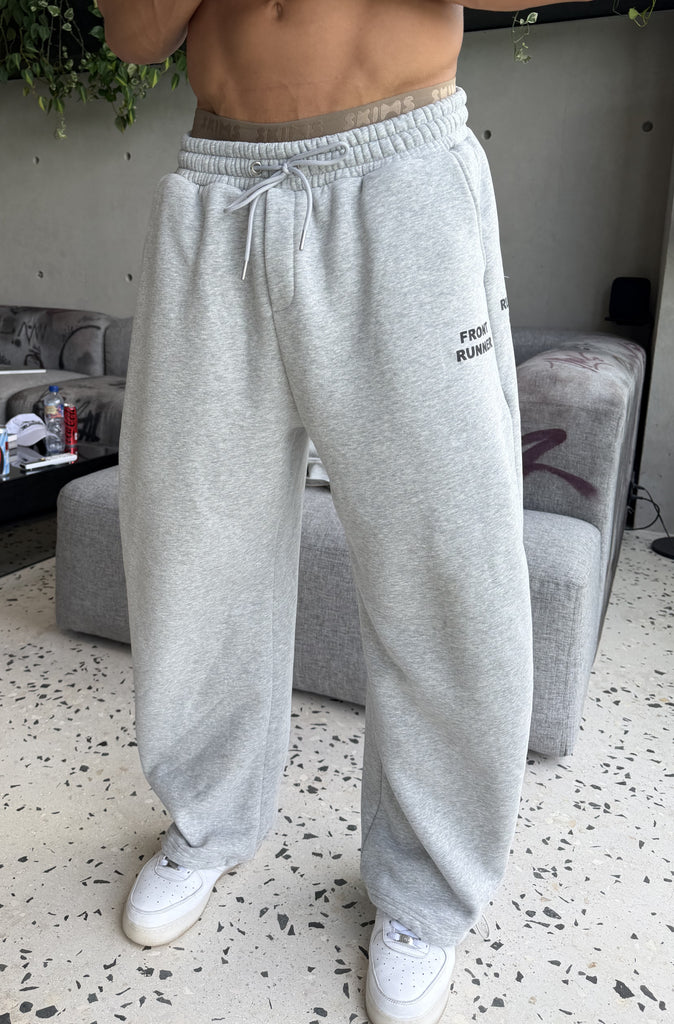 Running Dept. Barrel Leg Trackpant Grey Marle