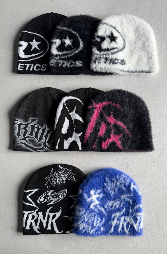 Runner Remix Skull Beanie Black