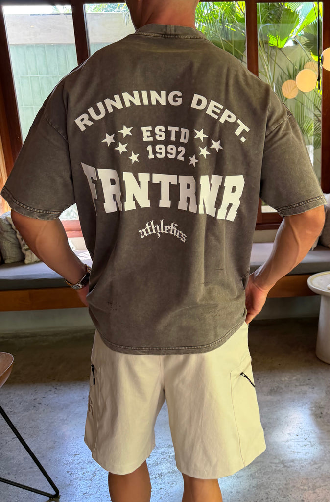 FRNTRNR ESTD Tee Washed Choc