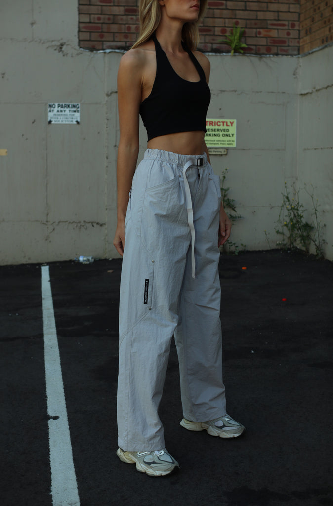 FR Wide Leg Tech Pant - Smoke