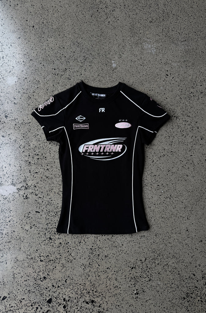 Impact Grid Nano Tee - Black Pink