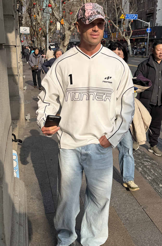 Striker L/S Jersey White [men]