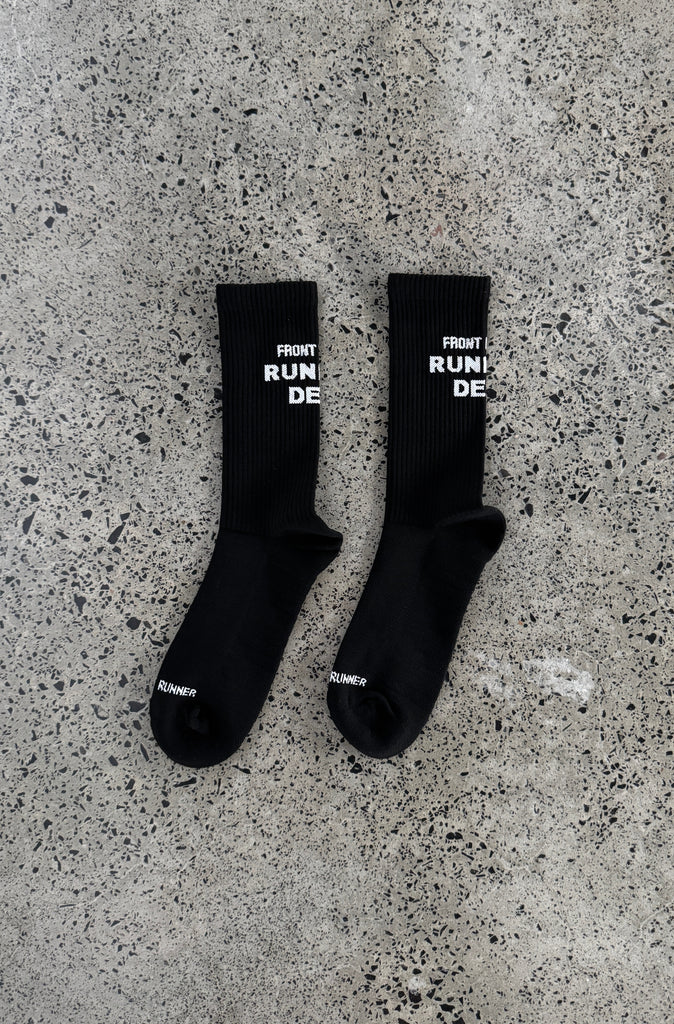 Running Dept Socks 2pk - White/Black