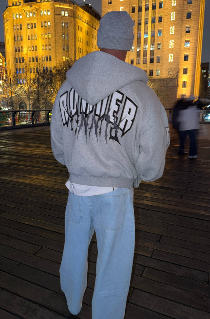 Razor Zip Hoodie Grey Marle [men]