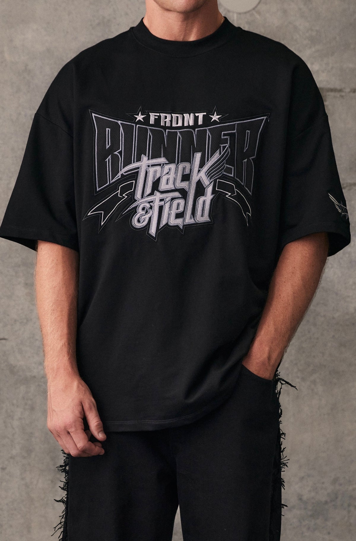 Track Runner Tee - Graphite - Men