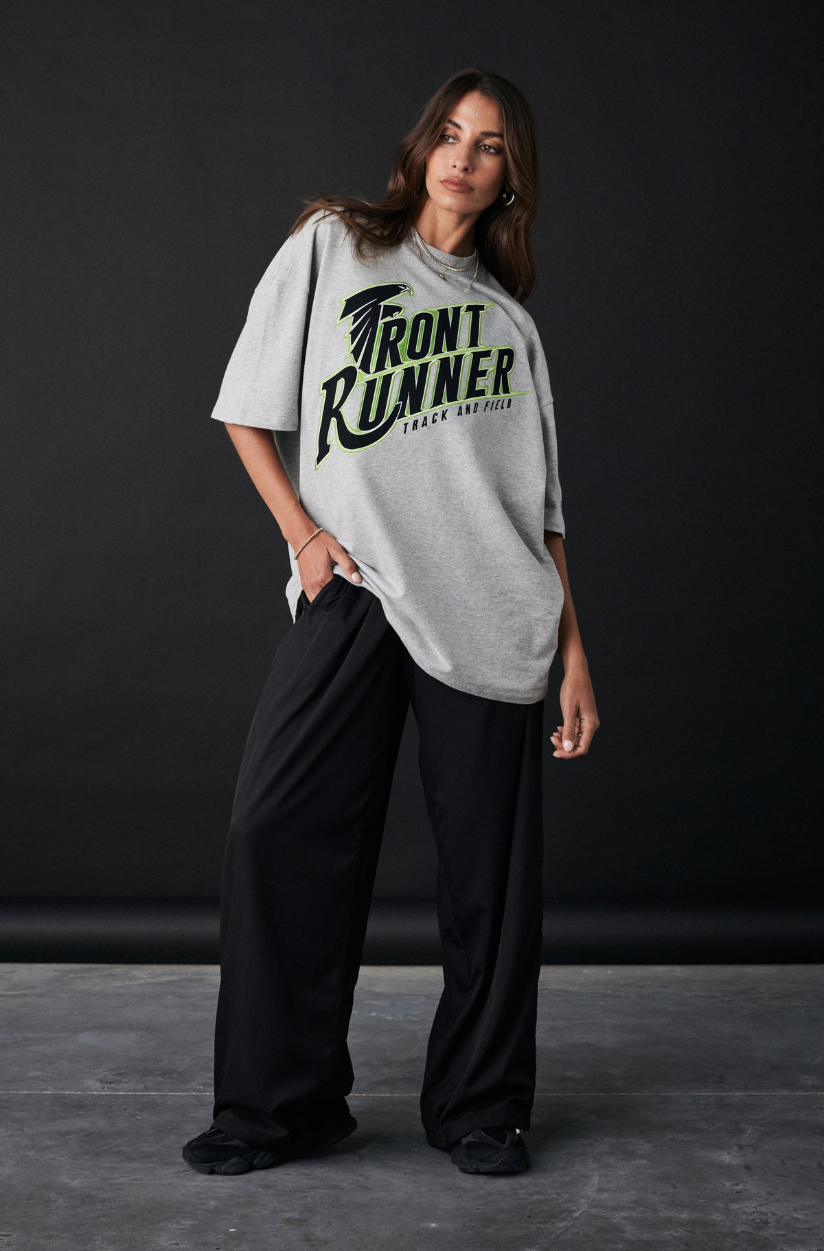 T&F Tee - Grey Lime - Women