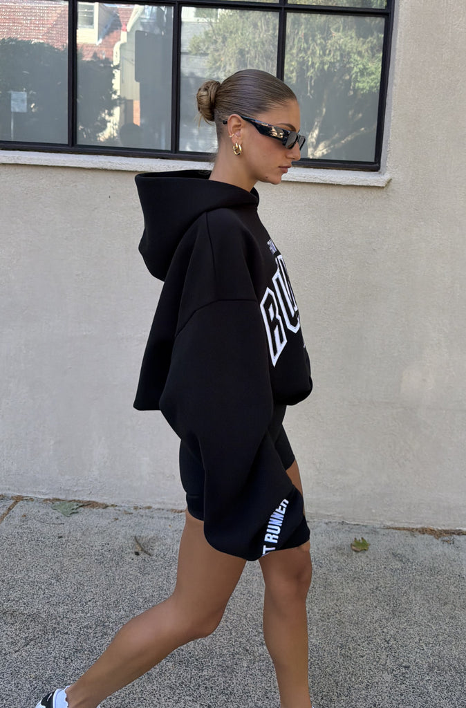 Classic Front Hoodie Black