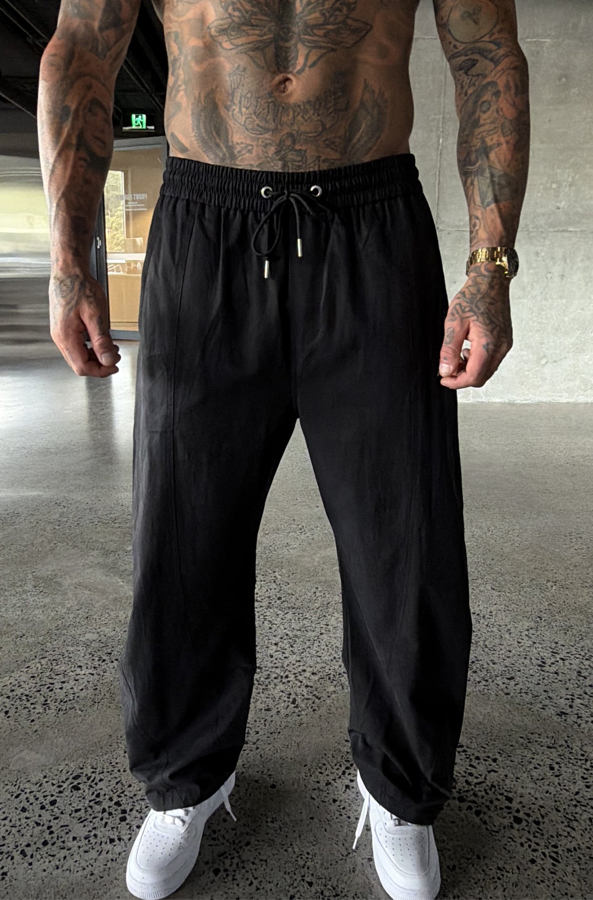 Phase Barrel Leg Pant Black [men]