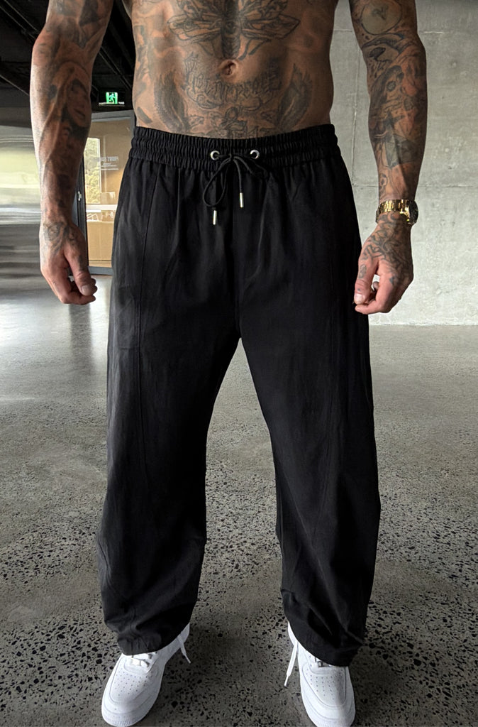 Phase Barrel Leg Pant Black