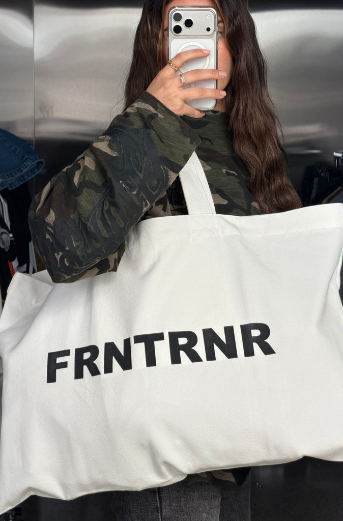 FRNTRNR Oversized Tote White