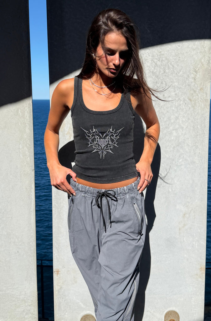 Steelheart Tank - Washed Black