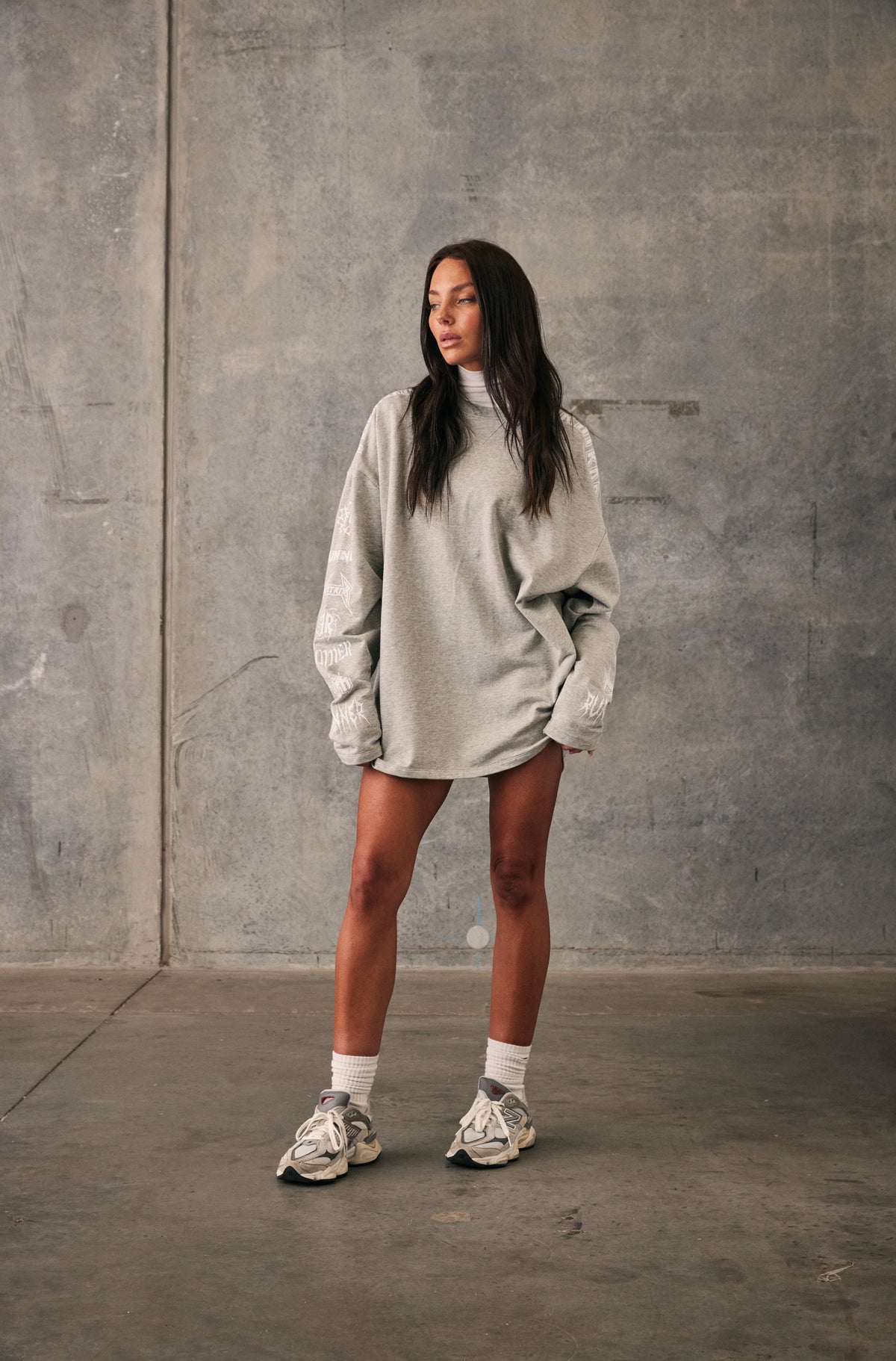 H.O.D Long Sleeve - Grey Marle - Women