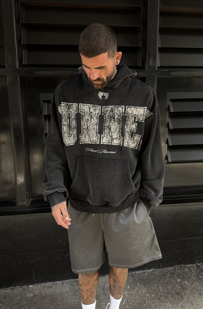 Essence Hoodie Washed Black