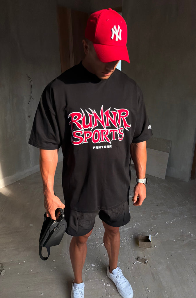 Runner Sports Tee Black Cherry