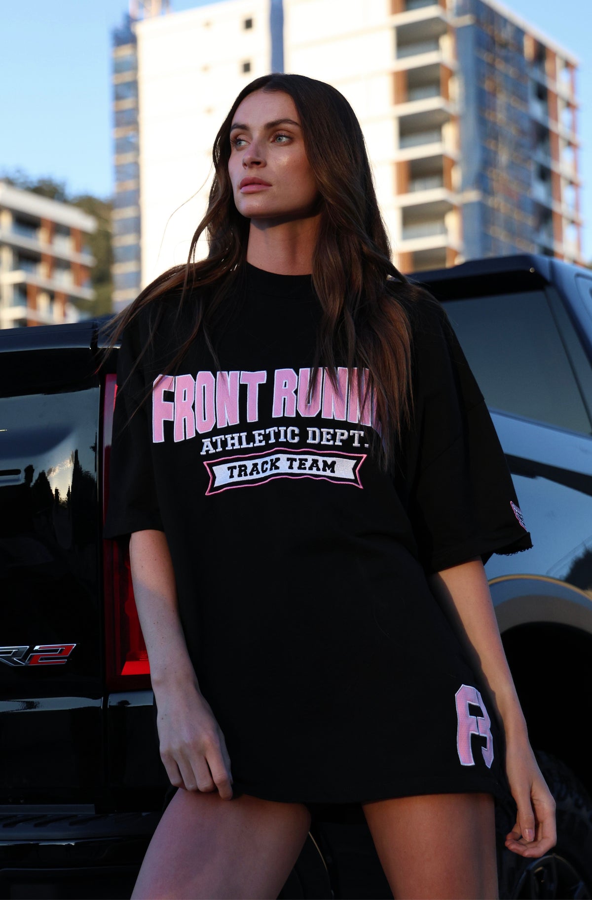 Athletic Department Tee Black Candy [women]
