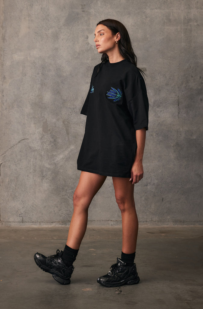 FRNTRNR Academy Tee - Black Aqua