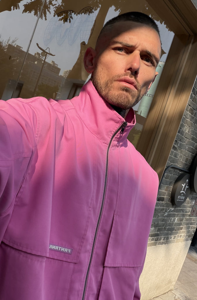 Fracture Bomber Jacket Bubblegum