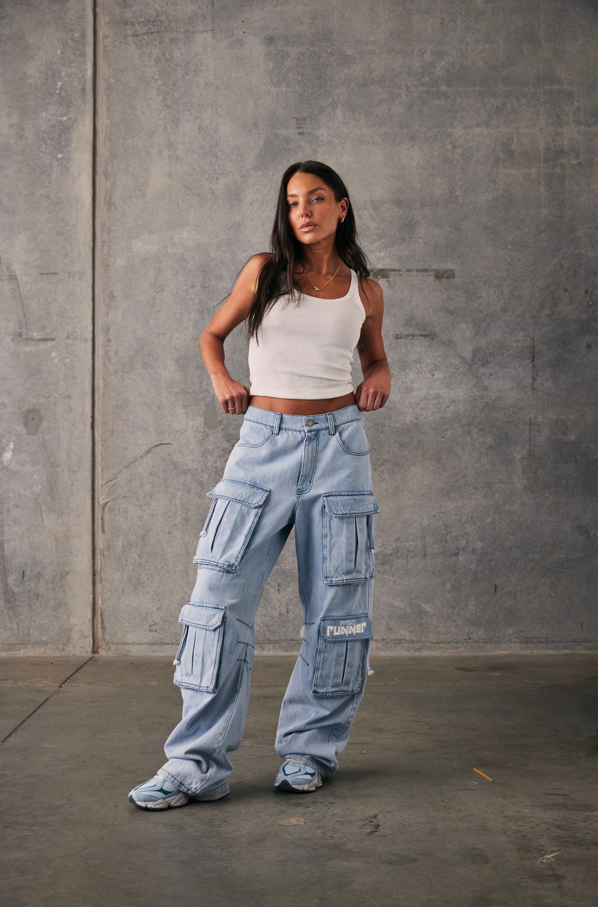 Viper Cargo Pant - Ice Denim - Women