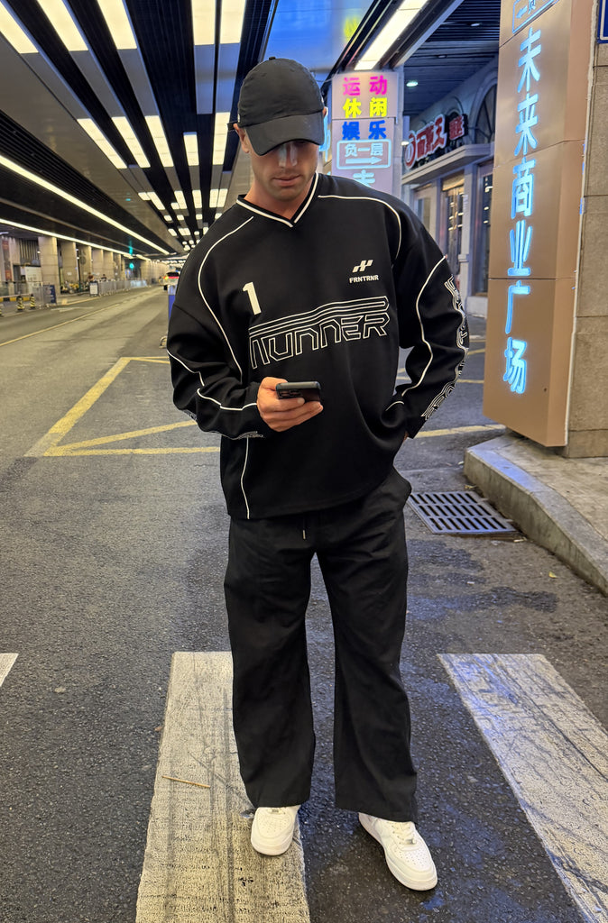 Striker L/S Jersey Black